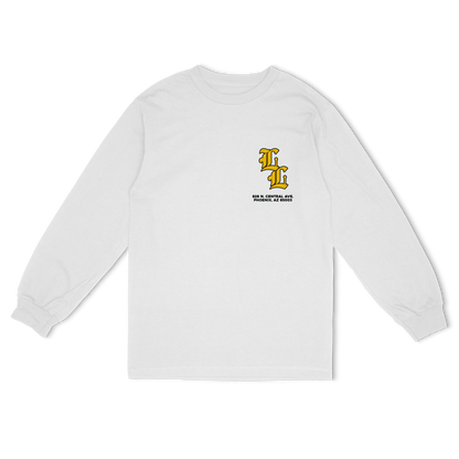 MONOGRAM LONG SLEEVE — WHITE